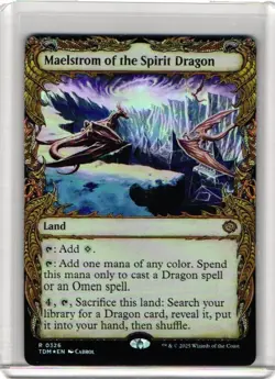English - 1 x MTG Maelstrom of the Spirit Dragon - Foil - Showcase 0326 - Image 1