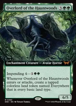 Overlord of the Hauntwoods - Foil Extended Art DSK LP MTG - Image 1