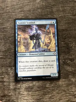 MTG 1x Summit Sentinel x1 CRIMPED Misprint Lorwyn Eclipsed - Image 1