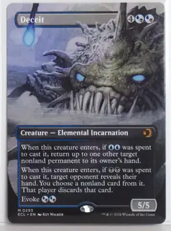 Deceit [New, Near Mint] Borderless {Lorwyn Eclipsed} - Image 1