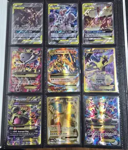 Pokemon Binder Lot Tag Team Mega Secret Rare Mewtwo Charizard Gengar - Image 1