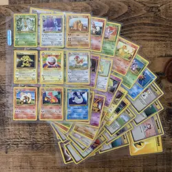 Complete Non Holo Base Set 17-102 WOTC Pokemon card collection 1999 - Image 1