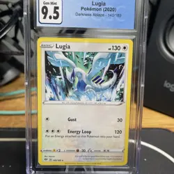 Pokemon 2020 Darkness Ablaze Lugia #140 CGC 9.5 MINT PSA - Image 1