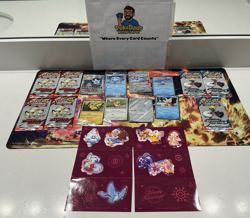 Pokemon 2025 Holiday Calendar Stamped Promos + 7 Mini Fun Packs + Sticker Sheets - Image 1