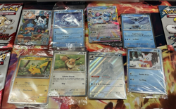 Pokemon 2025 Holiday Calendar Stamped Promos + 7 Mini Fun Packs + Sticker Sheets - Image 3