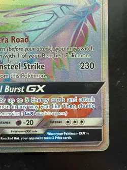 Pokemon Rainbow Solgaleo GX Holo Secret Rare Sun & Moon Base Set 155/149 (NM) - Image 5