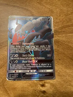Pokemon Darkrai GX Full Art Ultra Rare Holo SM-Burning Shadows 139/147 180HP - Image 1