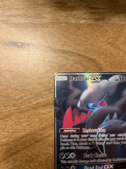 Pokemon Darkrai GX Full Art Ultra Rare Holo SM-Burning Shadows 139/147 180HP - Image 2