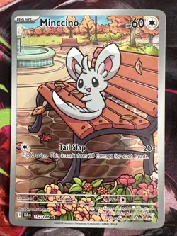 Pokemon TCG Minccino 152/086 Illustration Rare Black Bolt Pack Fresh - Image 1