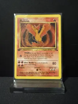 1999 Moltres 1st Edition Fossil Set 27/62 Non-Holo - Pokemon TCG - Image 1