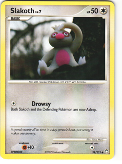 Slakoth Common Pokemon TCG Mysterious Treasures 99/123 - Image 1