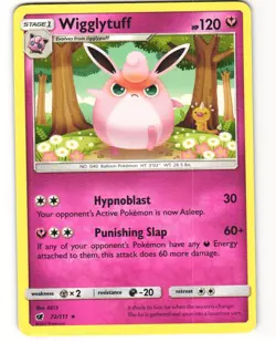 Wigglytuff Rare Pokemon TCG Crimson Invasion 72/111 LP - Image 1