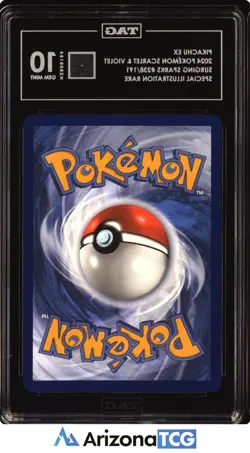 Pokemon 2024 Pikachu ex 238/191 SIR Surging Sparks GEM MINT TAG 10 - Image 2