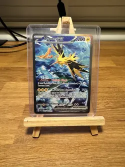 Pokemon TCG Zapdos EX Card 202/165 Scarlet Violet-151 Sir, Near Mint - Image 1