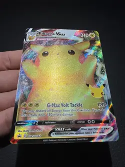 Pikachu VMAX SWSH062 BLACK STAR Promo Celebrations 25th Ann. Pokemon MINT - Image 3