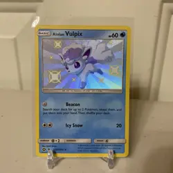 Pokemon Alolan Vulpix SV8/SV94 Hidden Fates: Shiny Vault Holo - Image 1