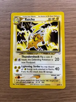 Raichu | Neo Revelation Pokemon Set | 21/64 Non-Holo Rare | NM - Image 2