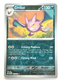 Crobat 112/182 Reverse Holo Uncommon - Paradox Rift Pokemon Pack Fresh Near Mint - Image 1