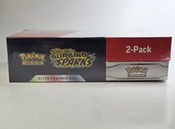 Pokemon Surging Sparks ETB + Booster Bundle Costco 2-pack Sealed - Image 3