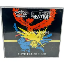 Hidden Fates Sun and Moon Elite Trainer Box ETB Pokemon with Case - Image 1