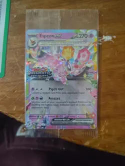 Pokemon Espeon ex 034/131 Stamped Sealed Promo Prismatic Evolutions Surprise Box - Image 1