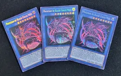 3 x YuGiOh Magician of Black Chaos MAX TN19-EN002 Playset Secret Rare Limited NM - Image 1