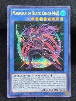 3 x YuGiOh Magician of Black Chaos MAX TN19-EN002 Playset Secret Rare Limited NM - Image 3