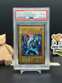 Blue Eyes White Dragon 1999 YU-GI-OH! Japan EX SB-Studio Dice CBRT PSA 6 (CBR) - Image 1