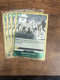 Electrical Luna OP08-036 R X4 Playset One Piece TCG Two Legends X4 English - Image 1