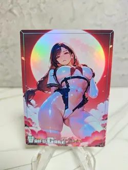 Tifa Lockhart Trading Card Waifu Goddess Story Anime Girl holo Karte Manga Full - Image 1