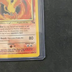 1999 Fossil Moltres Holo Rare 12/62 WOTC Vintage Pokemon Card NM Near Mint - Image 5