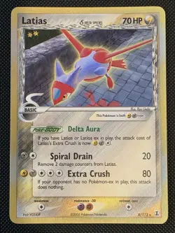 Latias 8/113 EX Delta Species Holo Rare Pokemon Card LP/MP - Image 1