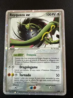 Pokemon Promo Card Rayquaza EX 039 Wizards Black Star Promos Holo LP Italian - Image 1