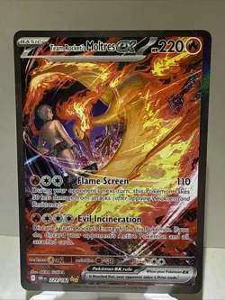 Pokemon TCG Team Rockets Moltres EX Destined Rivals Card 229/182 - Image 1