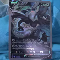Pokemon Lugia V Full Art Ultra Rare Holo 186/195 Silver Tempest Card - Image 1
