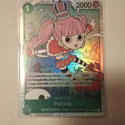 Bandai One Piece CCG Perona OP12-034 Special Full Art Holo Character Card - Image 1