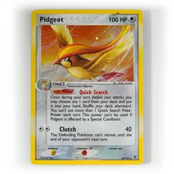 Pokemon - Pidgeot Holo - 10/112 - EX FireRed & LeafGreen - Rare Card - Played - Image 1