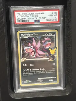 PSA 10 - 2021 Celebrations Hydreigon C SWSH138 Promo Cards Holo 💎 NEW CERT 💎 - Image 1