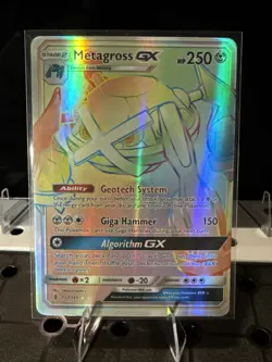 Pokemon TCG Metagross GX Holo Secret Rare Card Guardians Rising 157a/145 - Image 1