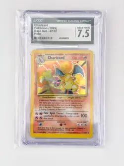 CGC 7.5 Graded Charizard 1999 Base Set 4/102 Holo Pokemon Card - Image 1