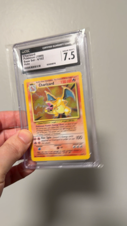 CGC 7.5 Graded Charizard 1999 Base Set 4/102 Holo Pokemon Card - Image 2