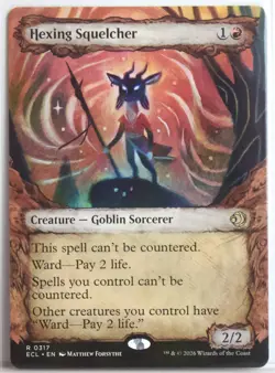 Hexing Squelcher [New, Near Mint] Showcase Art {Lorwyn Eclipsed} - Image 1