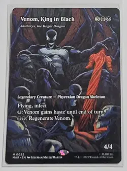 MTG Venom, King in Black (Borderless), Marvel Universe Eternal, Skithiryx (MAR) - Image 1
