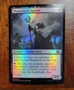 FOIL Shadowborn Apostle x1 MTG Double Masters 2022 2XM Light Play LP English - Image 1