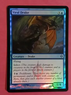 MTG - Wizards Of The Coast - Foil - #49 - Viral Drake - LP 🌹 Deity Aphrodite - Image 1