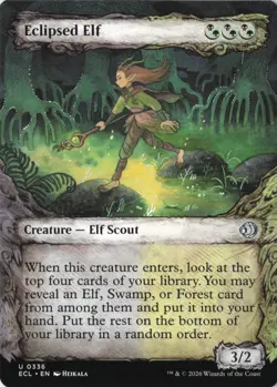 Eclipsed Elf (Showcase) Lorwyn Eclipsed regular NM 336 - Image 1