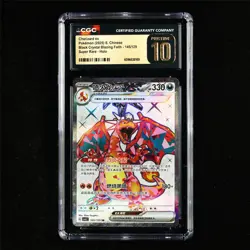 CGC 10 PRISTINE 2025 Pokemon CHN Charizard ex 145/129 SR - Image 2