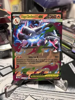 Pokemon TCG Mega Charizard X ex 013/094 Me02: Phantasmal Flames Double Rare NM - Image 3