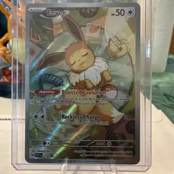 Pokemon Eevee SVP 173 Prismatic Evolutions ETB Holo Black Star Promo NM - Image 2
