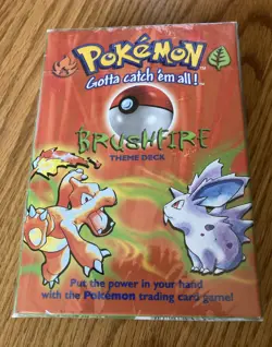 Pokemon TCG - Brushfire Theme Deck Base Set 1999 Factory Sealed WOTC Nice!! - Image 1